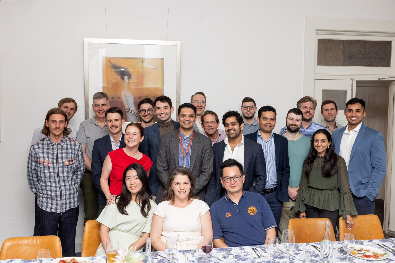 Photograph of GRIT members at journal club